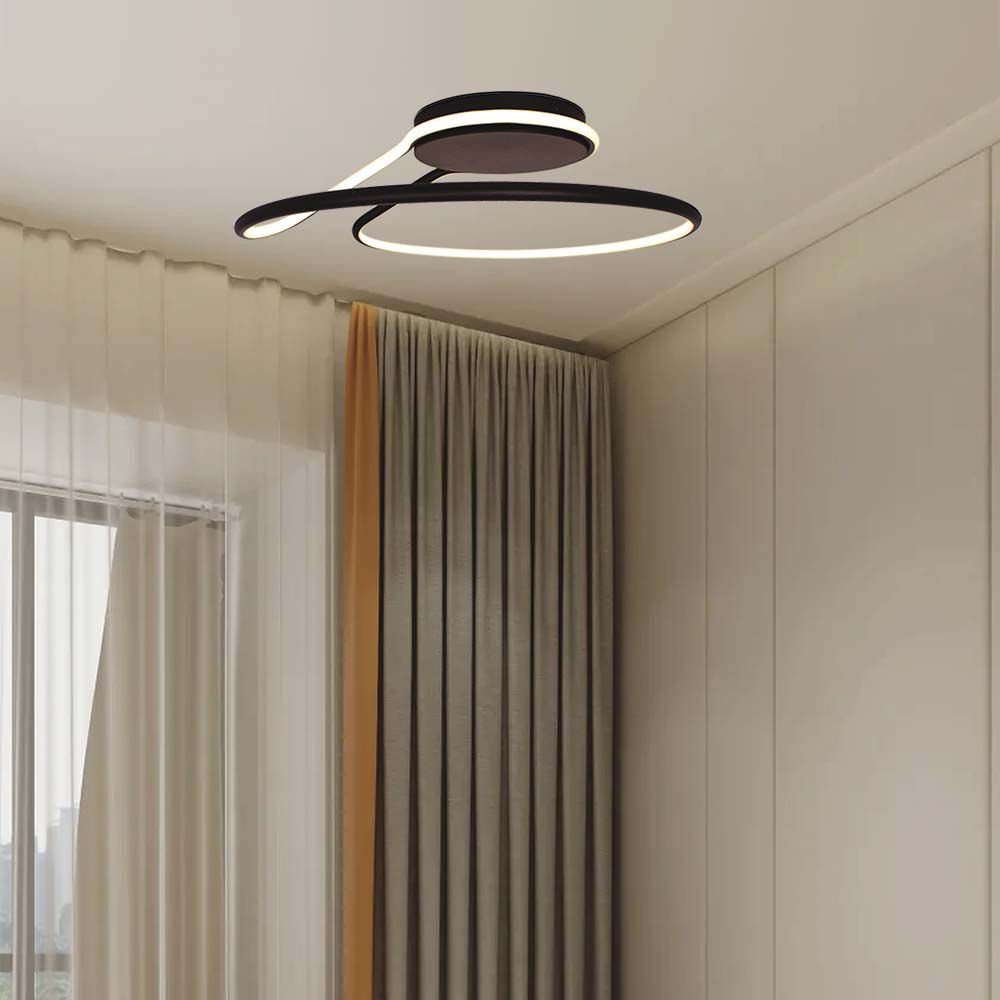 24W Lampa dekoracyjna LED / Barwa: 4000K/ Kolor: Czarny