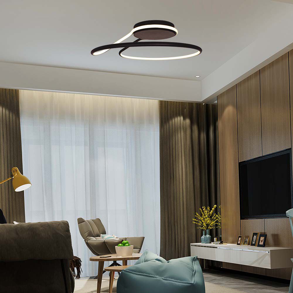 24W Lampa dekoracyjna LED / Barwa: 4000K/ Kolor: Czarny