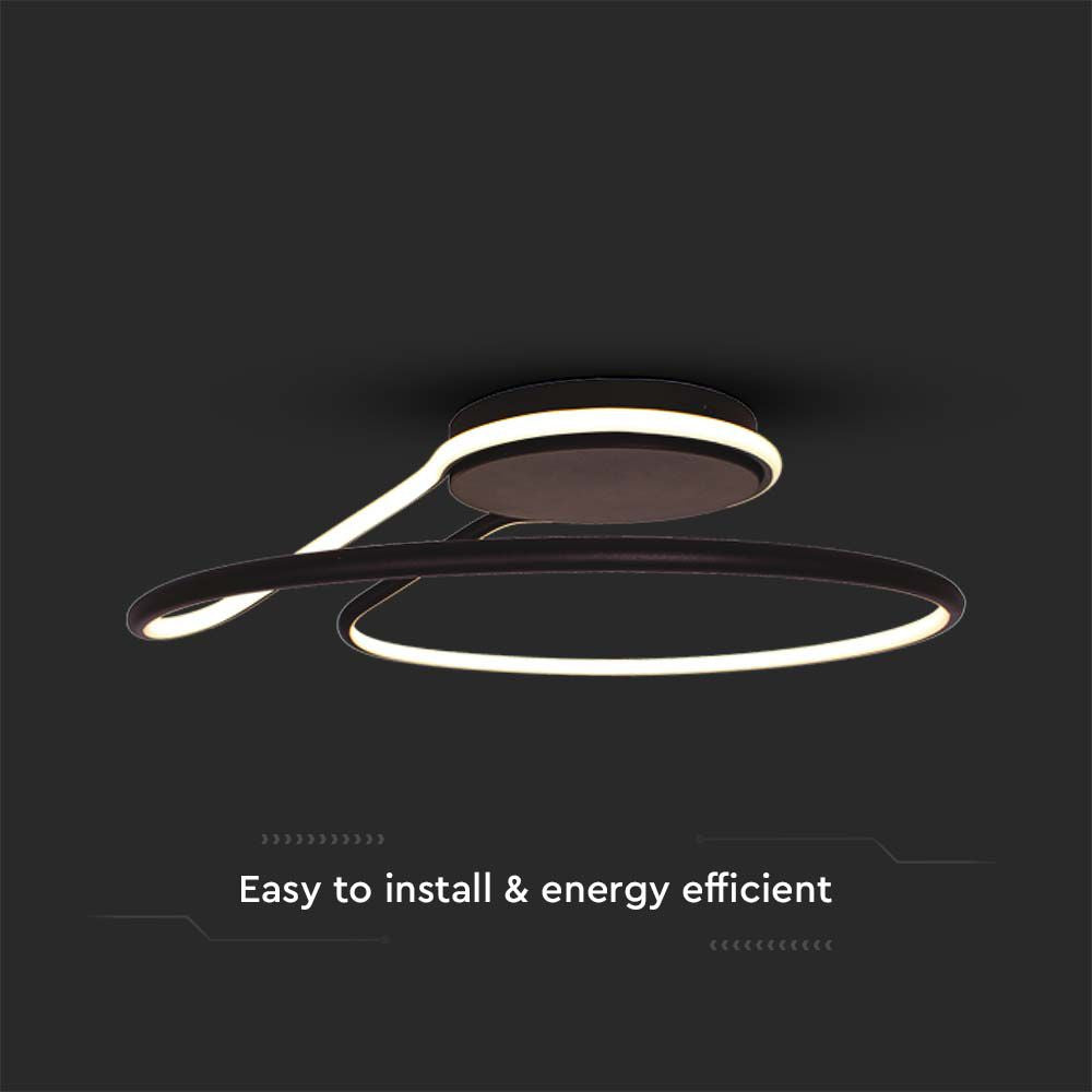 24W Lampa dekoracyjna LED / Barwa: 4000K/ Kolor: Czarny