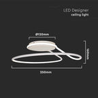 24W Lampa dekoracyjna LED / Barwa: 4000K / Kolor: Biały