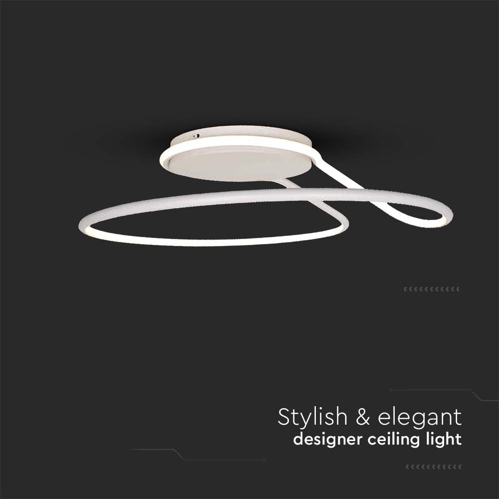 24W Lampa dekoracyjna LED / Barwa: 4000K / Kolor: Biały