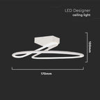 24W Lampa dekoracyjna LED / Barwa: 4000K / Kolor: Biały / Kształt: Okrągły