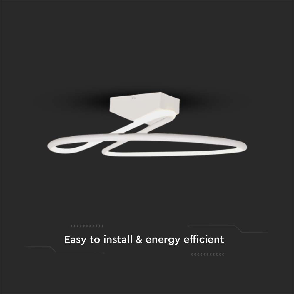 24W Lampa dekoracyjna LED / Barwa: 4000K / Kolor: Biały / Kształt: Okrągły