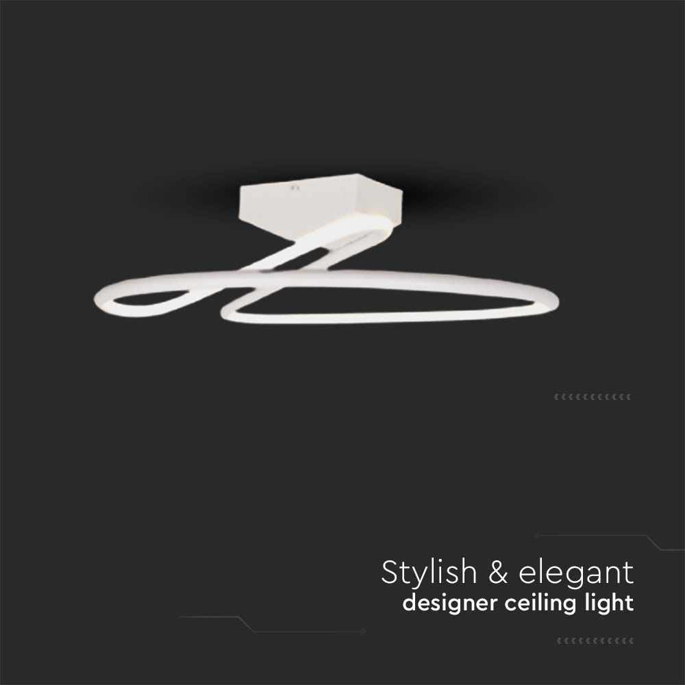 24W Lampa dekoracyjna LED / Barwa: 4000K / Kolor: Biały / Kształt: Okrągły