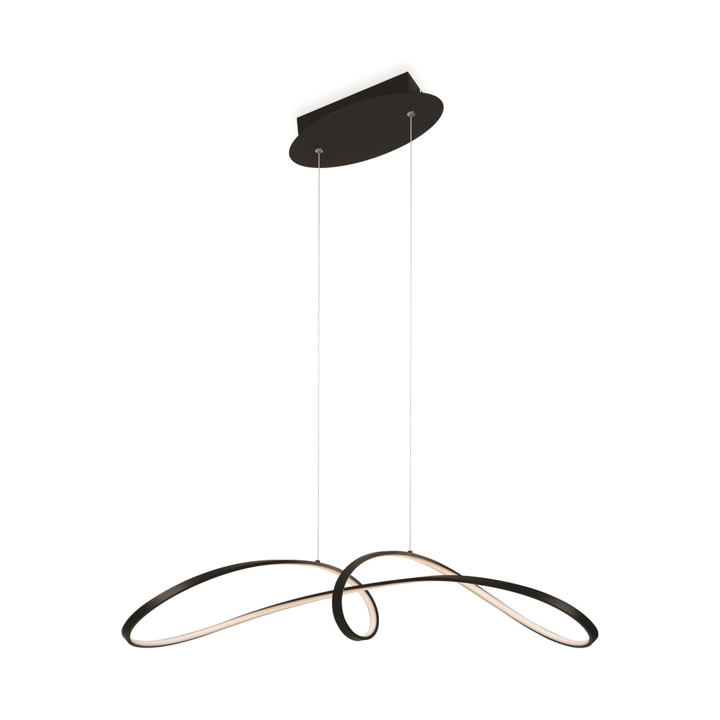 Maytoni Lampa wisząca Curve - Aluminium - Czarny MOD156PL-L52B4K