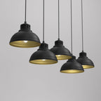 żyrandol Sven black/gold 5xE27