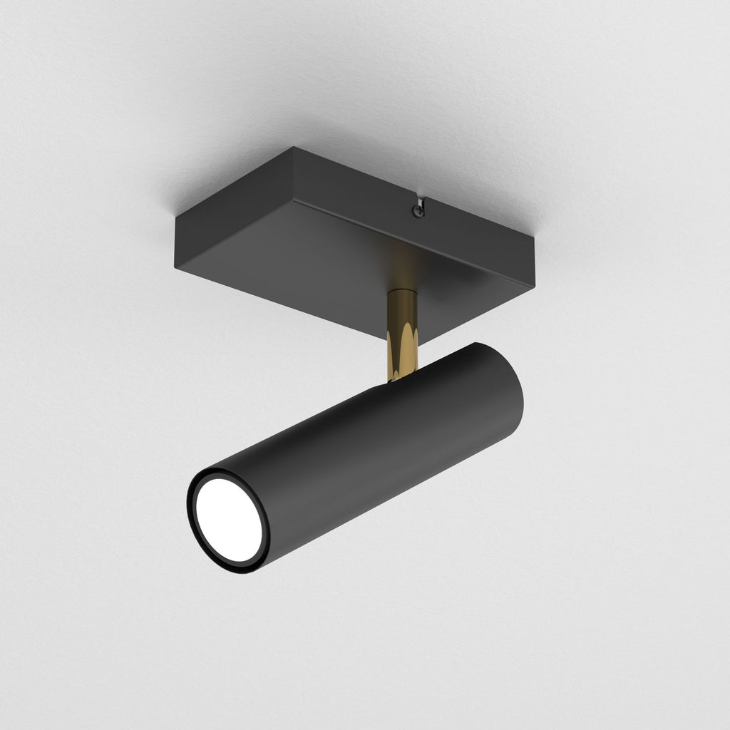 kinkiet/spot Axion black/gold 1xGU10