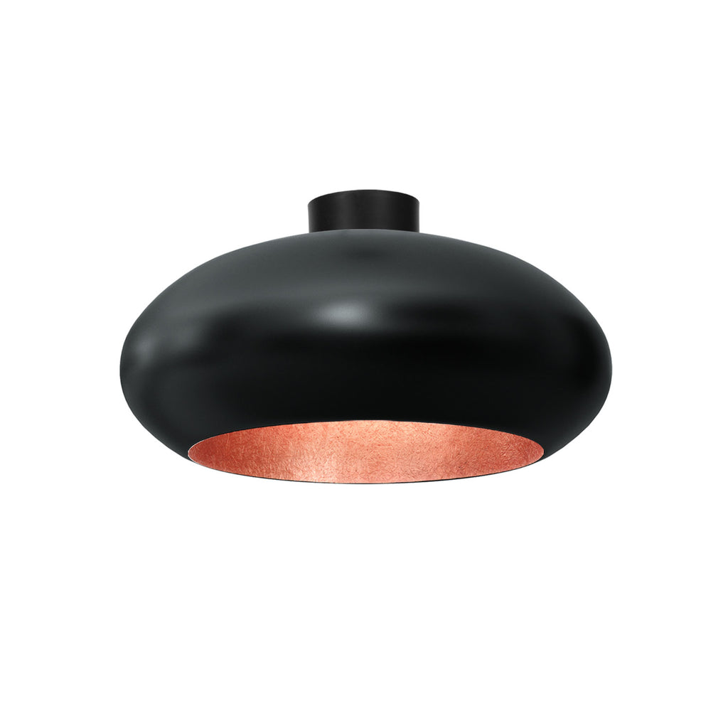 plafon Compo oval (dia 500) black/copper 1xE27