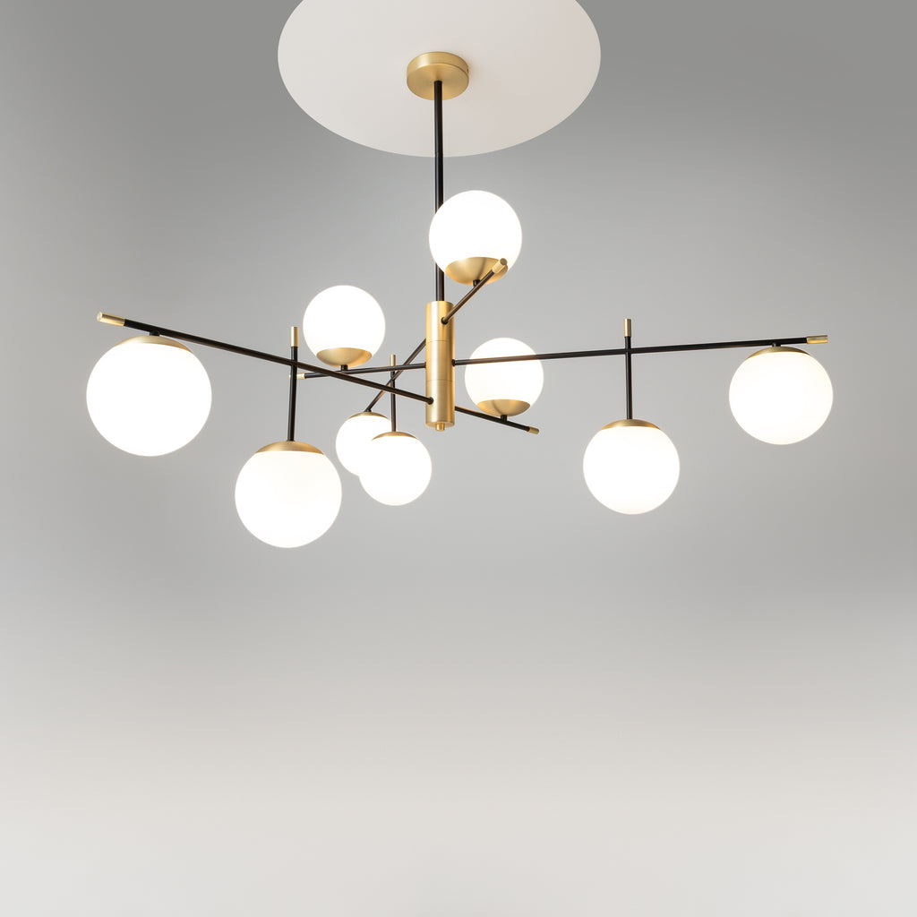 Maytoni Lampa wisząca Nostalgia - Metal - Czarny MOD048PL-09G