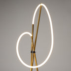 Maytoni Lampa podłogowa Crochet - Aluminium - Mosiądz MOD369FL-L36BS3K