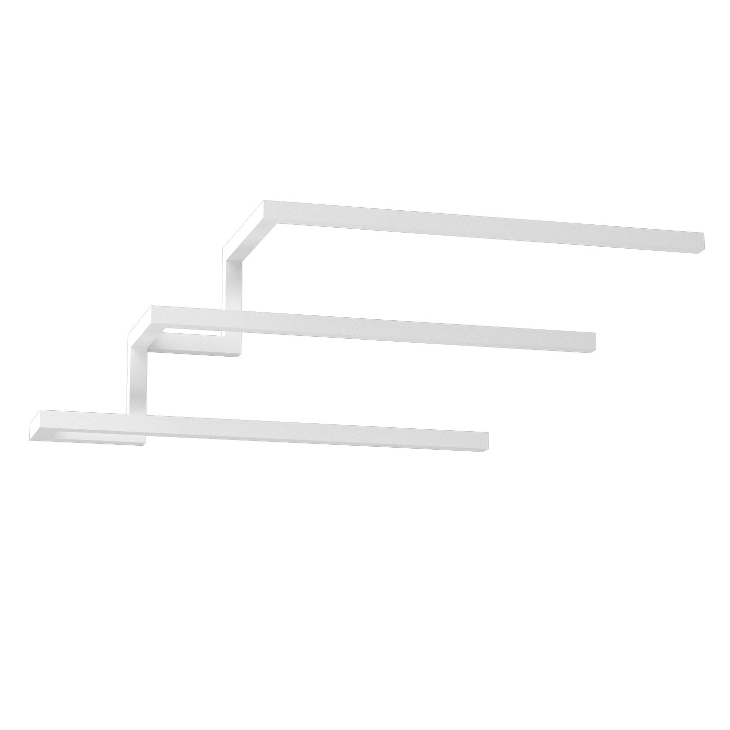 wall towel hanger 58 cm - tripple, white