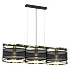 żyrandol Rim black/gold 3xE27