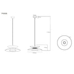 Maxlight Lampa wisząca Mayumi - Aluminium - Beżowy NCS S 3010-Y50R P0698