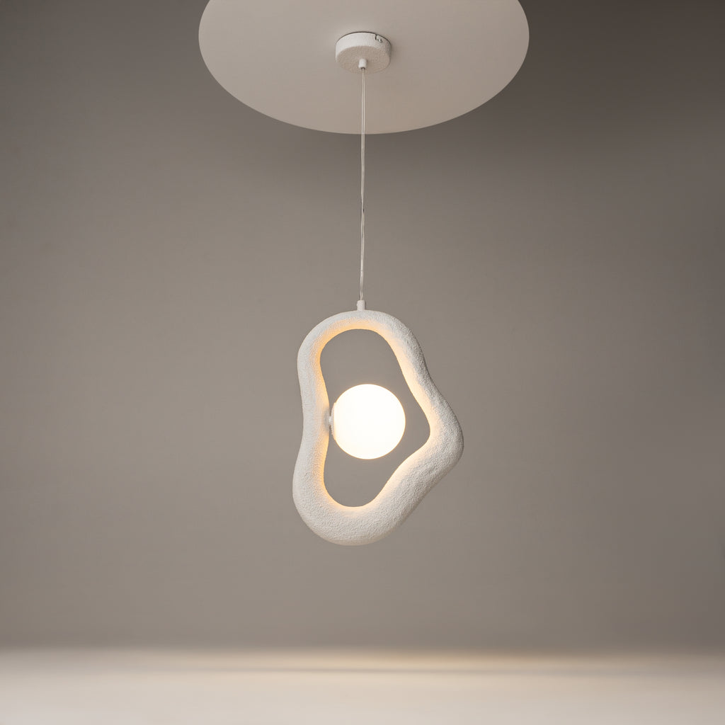 Maytoni Lampa wisząca Opus - Metal - Biały MOD380PL-01W