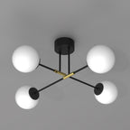 plafon Glame black/gold 4xE27