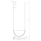Maxlight Lampa wisząca Victoria 30W - Aluminium - Złoty P0687