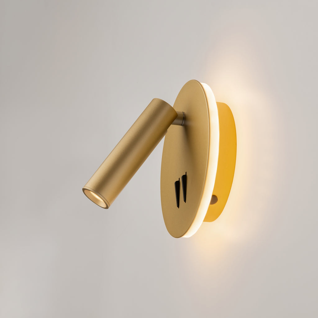 Maytoni Kinkiet Ios 176 - Aluminium - Złoty matowy C176-WL-01-6W-MG