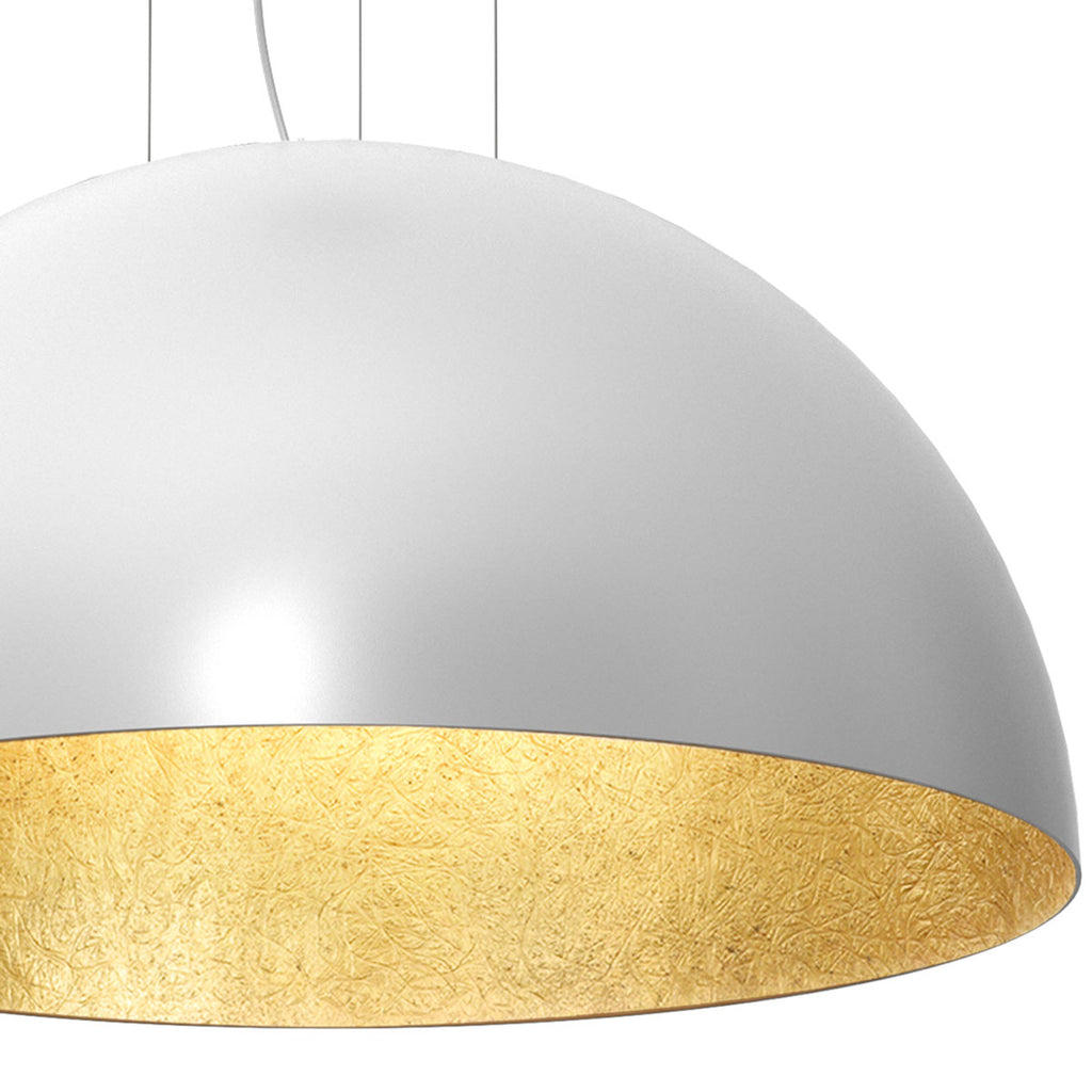żyrandol Compo 1/2 bool ( dia 800) white/gold 1xE27