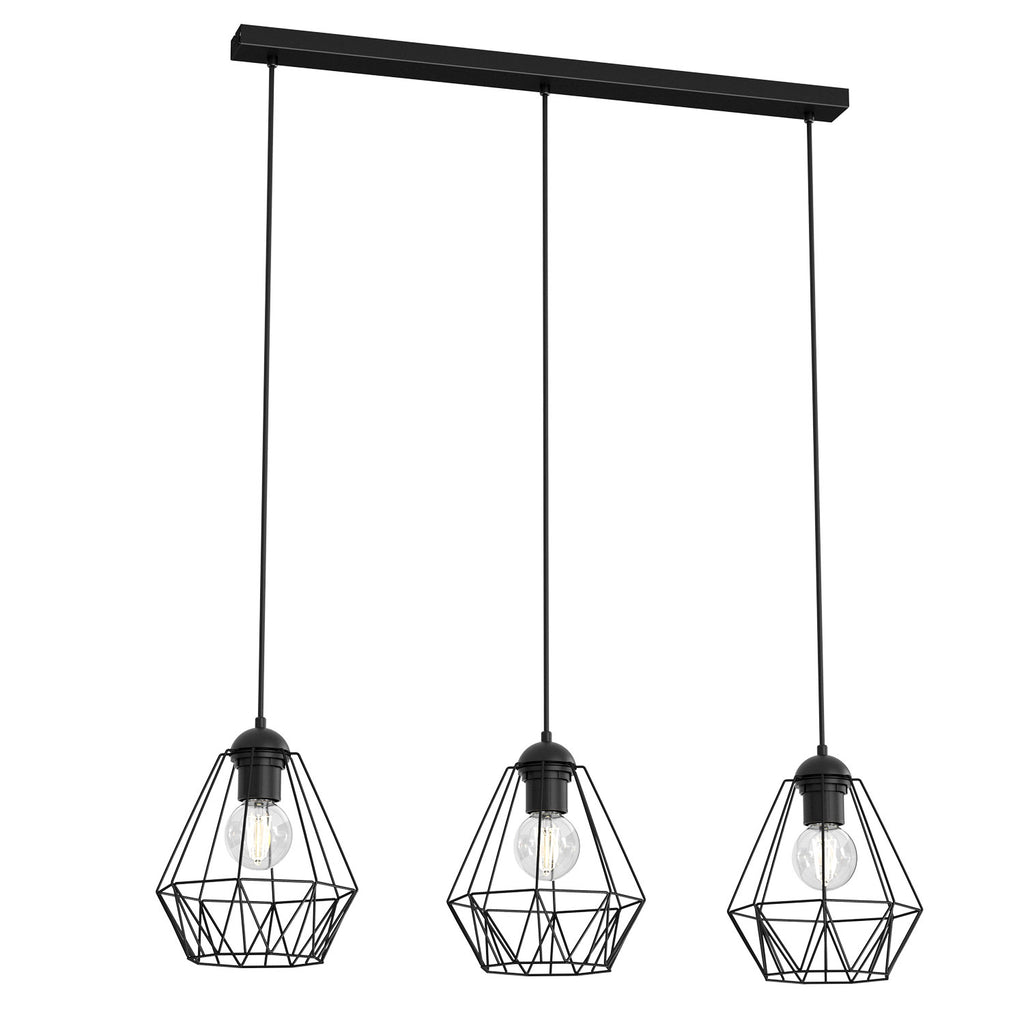 żyrandol Bergen line bar black 3