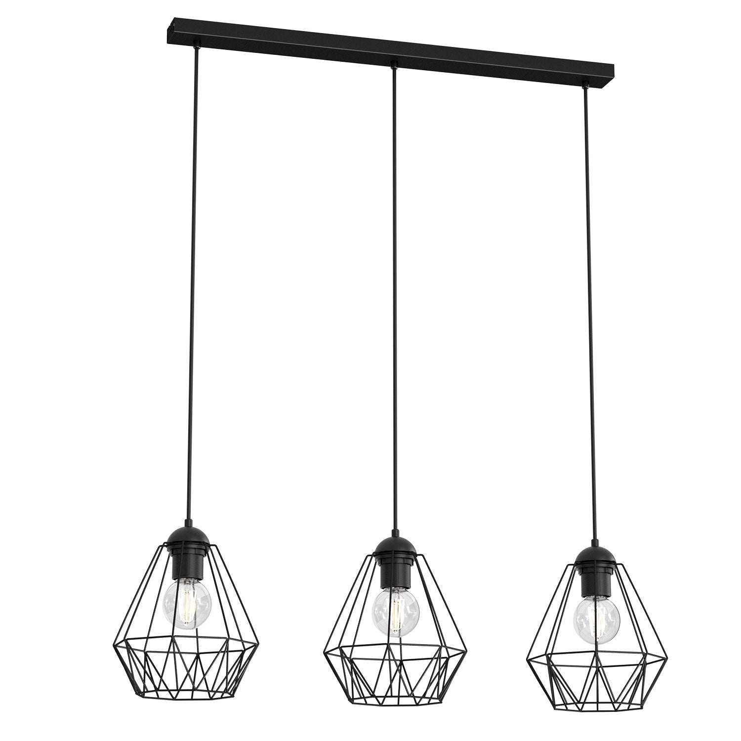 żyrandol Bergen line bar black 3