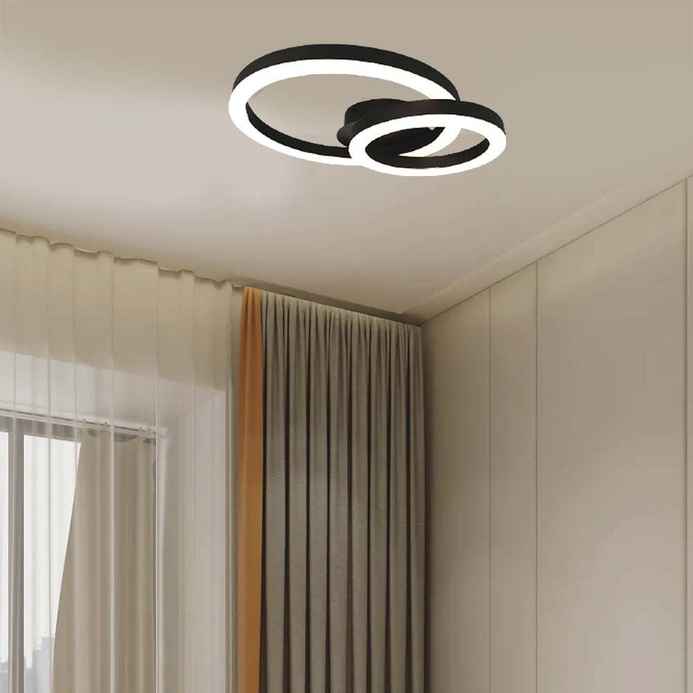 20W Lampa dekoracyjna LED dwupierścieniowa / Barwa: 3000K