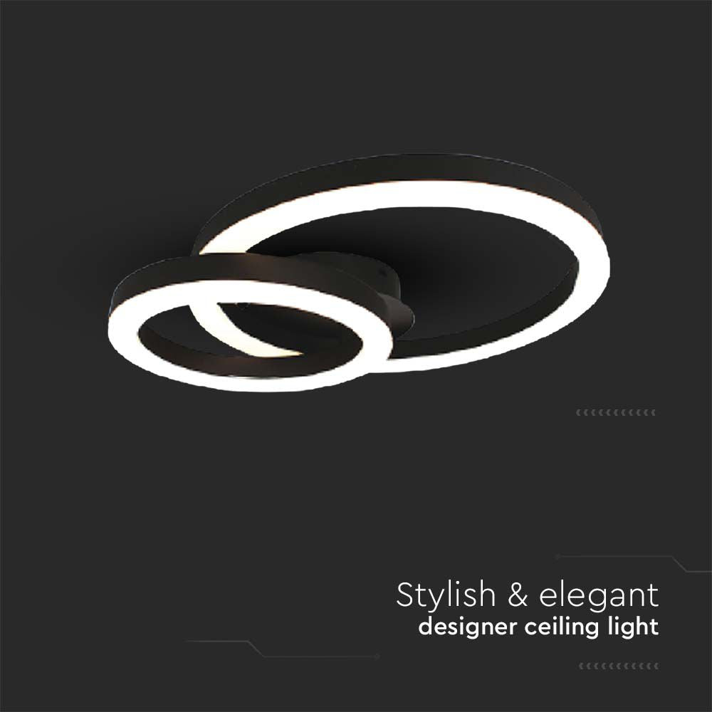 20W Lampa dekoracyjna LED dwupierścieniowa / Barwa: 3000K