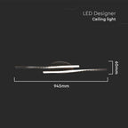 12W Lampa dekoracyjna LED sufitowa / Barwa: 3000K