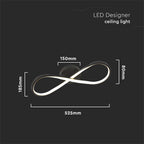 24W Lampa dekoracyjna LED / Barwa: 3000K