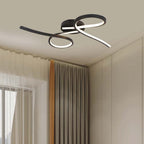 24W Lampa dekoracyjna LED sufitowa / Barwa: 3000K / Kolor: Czarny