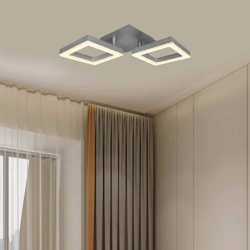 16W Lampa dekoracyjna LED dwuramowa / Barwa: 3000K