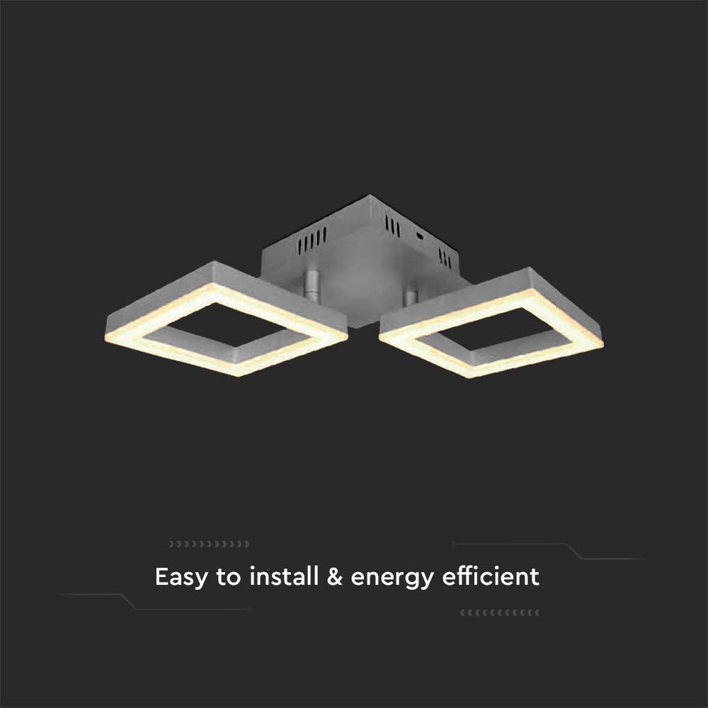 16W Lampa dekoracyjna LED dwuramowa / Barwa: 3000K