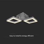16W Lampa dekoracyjna LED dwuramowa / Barwa: 3000K