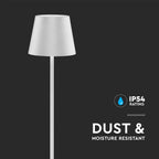 4W Lampa LED / Bateria: 4400mA / Barwa: 3000K / IP54 / Obudowa: Biała