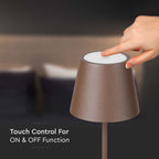 4W Lampa LED / Bateria: 4400mA / Barwa: 3000K / IP54 / Obudowa: Corten