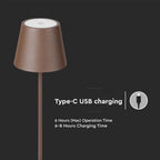 4W Lampa LED / Bateria: 4400mA / Barwa: 3000K / IP54 / Obudowa: Corten