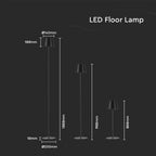 4W Lampa LED / Bateria: 4400mA / Barwa: 3000K / IP54 / Obudowa: Czarna