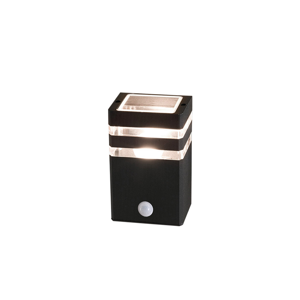 Nowodvorski Lampa ścienna natynkowa RIO SENSOR 10W only LED 50/60Hz IP54 - Aluminium lakierowane - Czarny