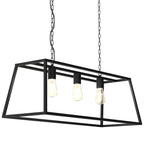 ceiling lamp Frame trapeze 3xE27 (colour black matt)