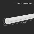 60W Belka oświetleniowa LED 180cm / Moduł awaryjny z sensorem / Chip SAMSUNG / Barwa:3w1 / Skuteczność 140lm/W