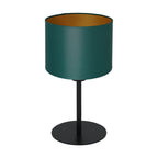 lampka gab. Arden H 34 black, cylinder shade dia 180, h 150 green/gold 1xE27