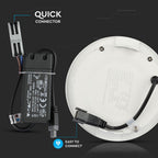 6W Panel LED / Chip SAMSUNG / Barwa:3000K / Okrągły