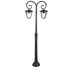 Słup ogrodowy / Trzonek: 2xE27 / Wysokość: 1410mm / IP44 / Obudowa Czarna