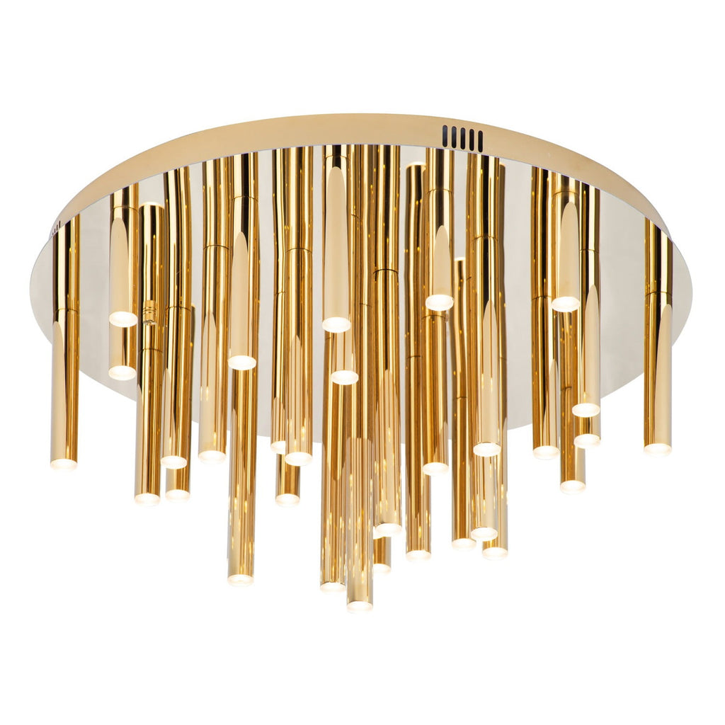Maxlight Plafon Organic 60cm - Metal + akryl - Złoty C0188D
