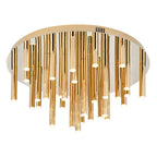 Maxlight Plafon Organic 60cm - Metal + akryl - Złoty C0188D