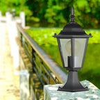 Lampa stojąca ogrodowa / Wysokość: 300mm / Obudowa: Czarna