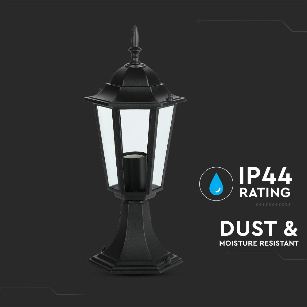 Lampa stojąca ogrodowa / Wysokość: 300mm / Obudowa: Czarna
