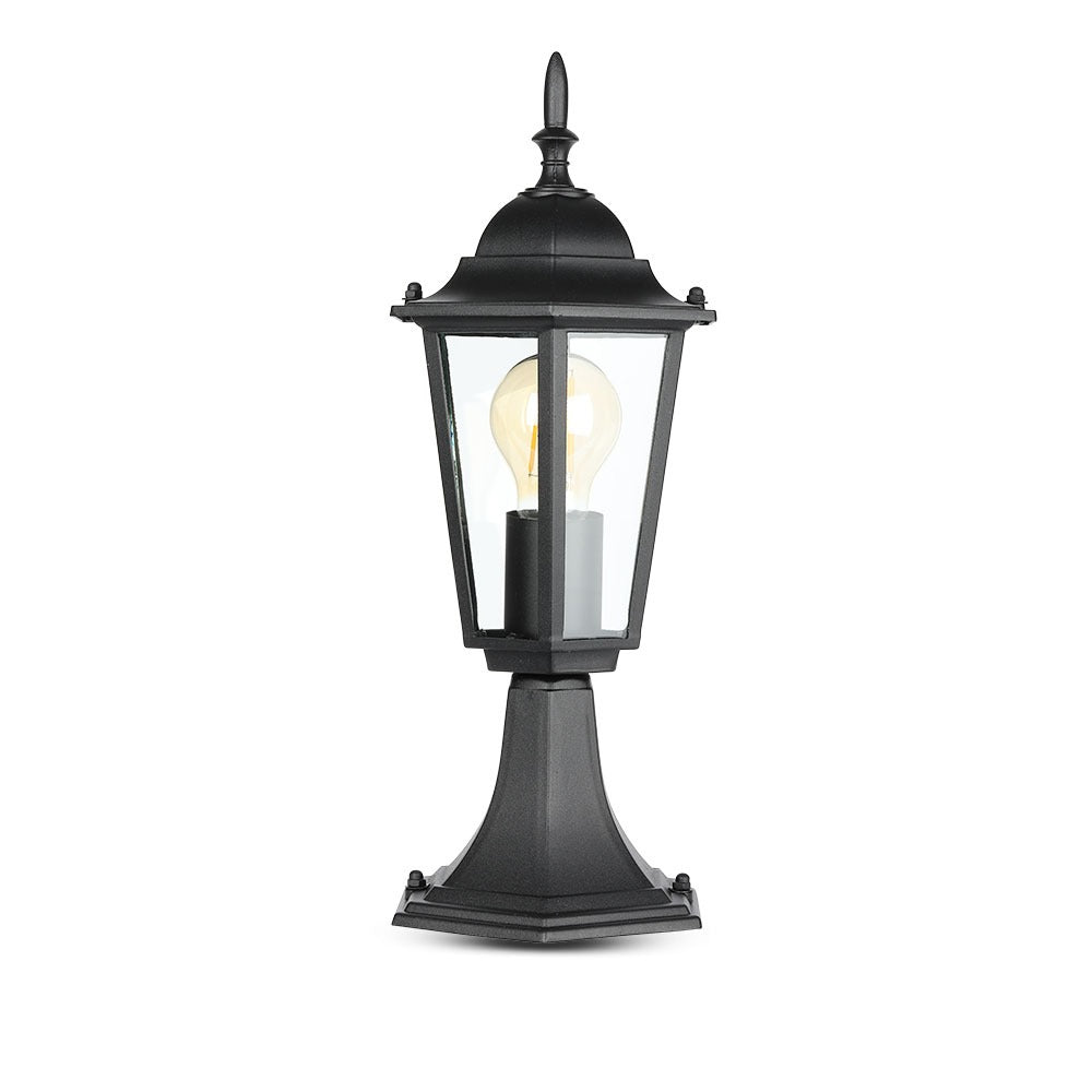 Lampa stojąca ogrodowa / Wysokość: 300mm / Obudowa: Czarna