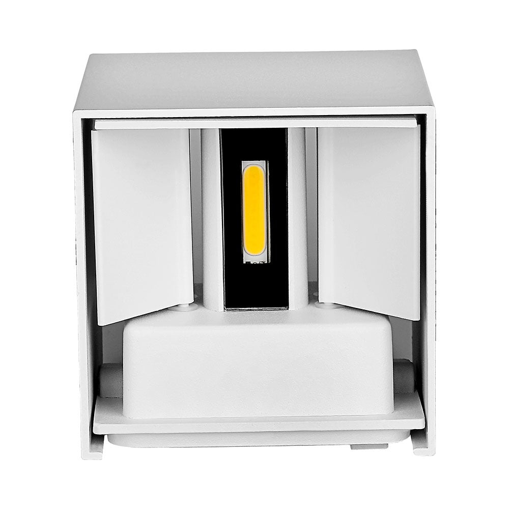 6W Kinkiet kwadrat LED / CHIP BRIDGELUX / Barwa:3000K / Biały