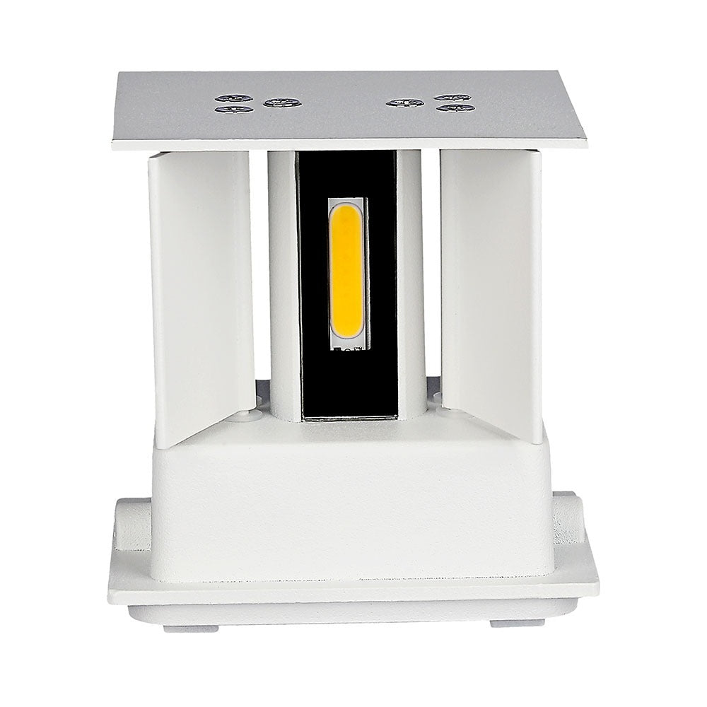 6W Kinkiet kwadrat LED / CHIP BRIDGELUX / Barwa:4000K / Biały