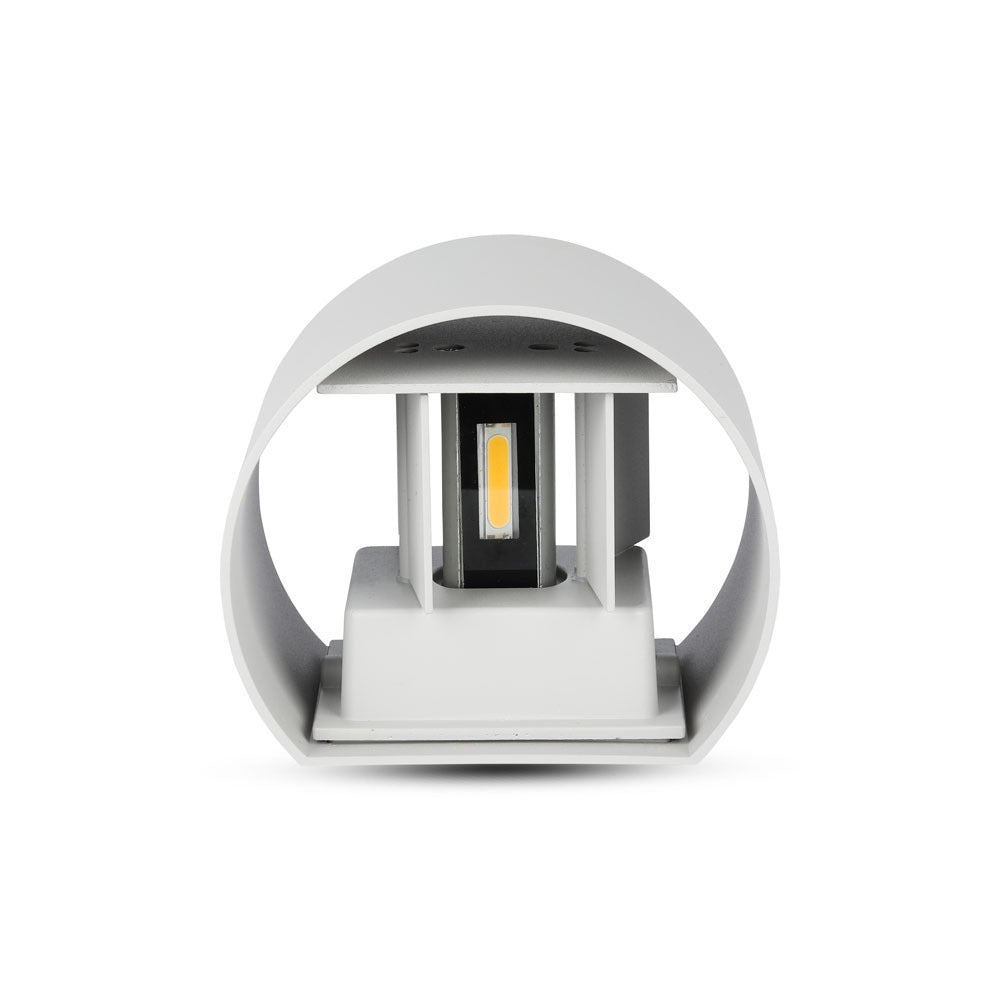 6W Kinkiet walec LED / CHIP BRIDGELUX / Barwa:3000K / Szary